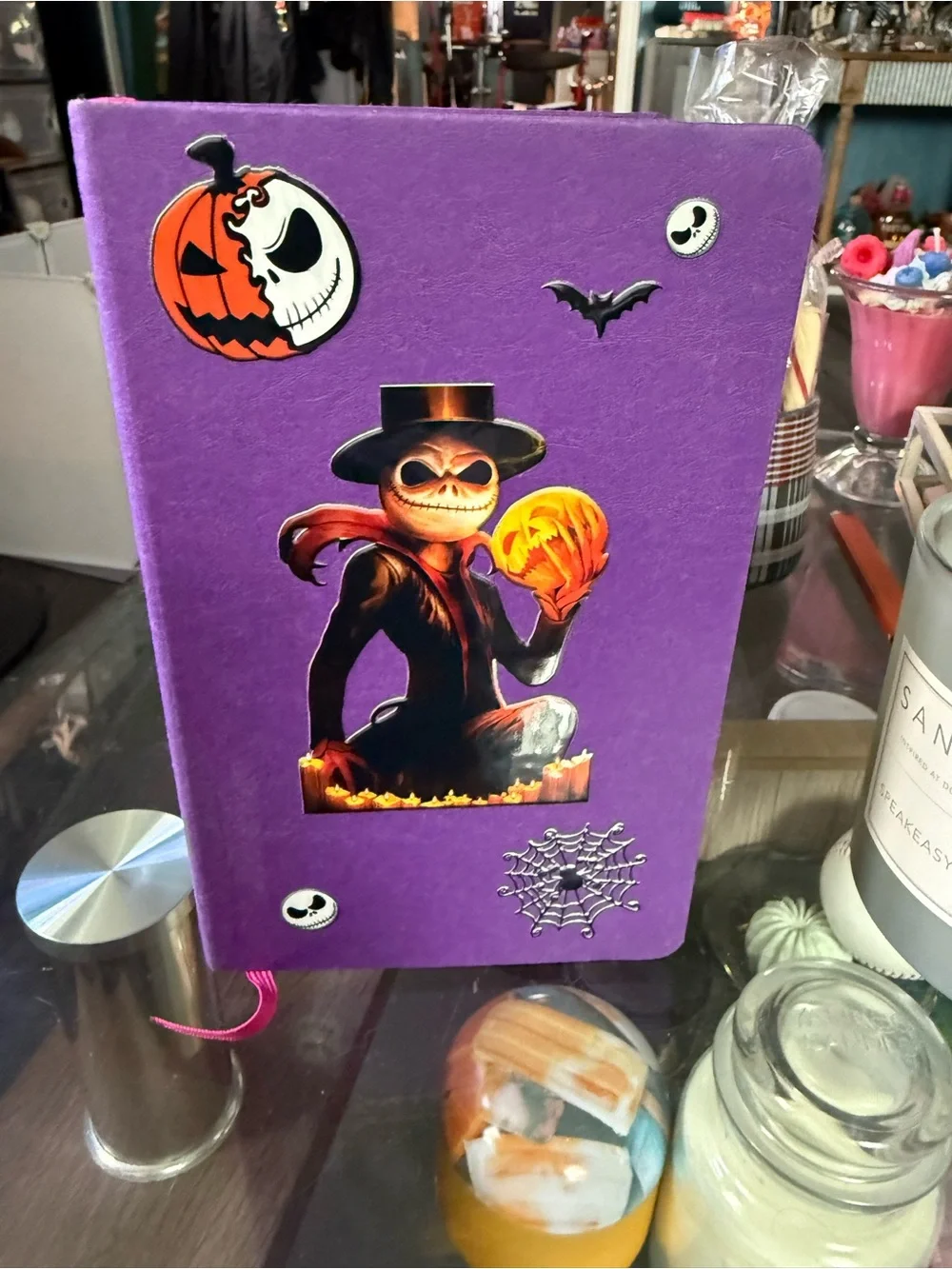 Purple Jack Skellington Journal